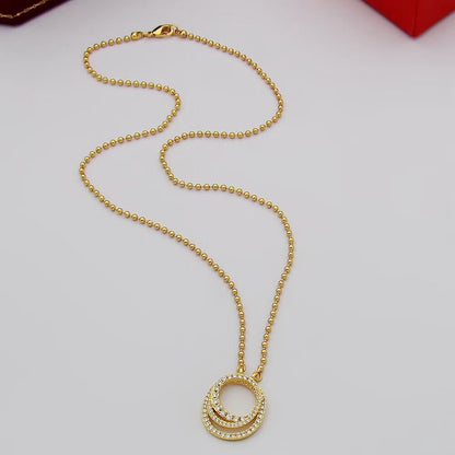 [Gaonasi Jewelry]ETINCELLE  FULL DIAMOND NECKLACE