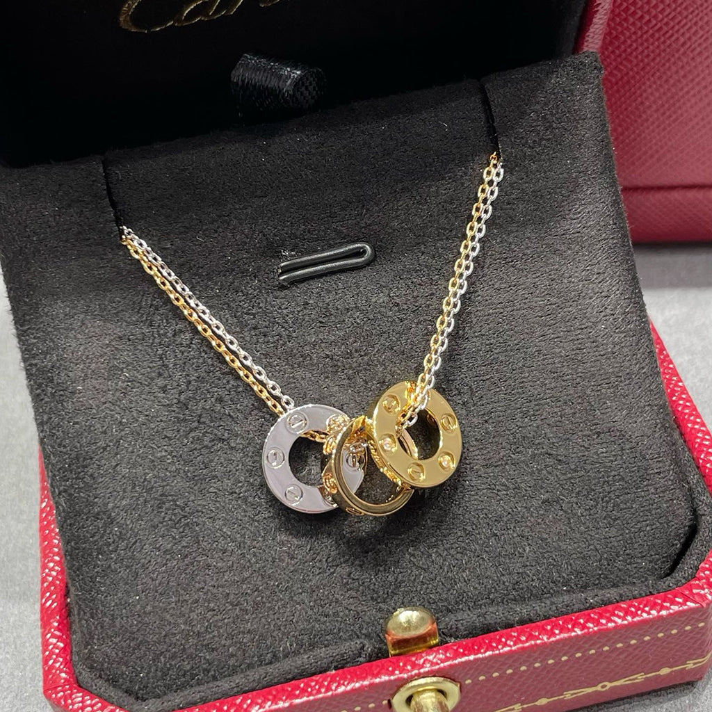[Gaonasi Jewelry]LOVE 6 DIAMOND PENDANT NECKLACE