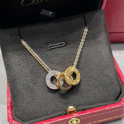 [Gaonasi Jewelry]LOVE 6 DIAMOND PENDANT NECKLACE