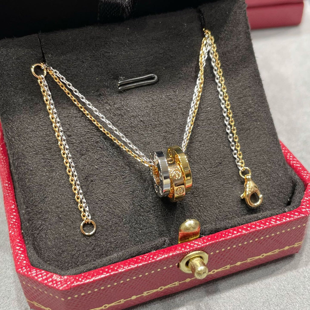 [Gaonasi Jewelry]LOVE 6 DIAMOND PENDANT NECKLACE