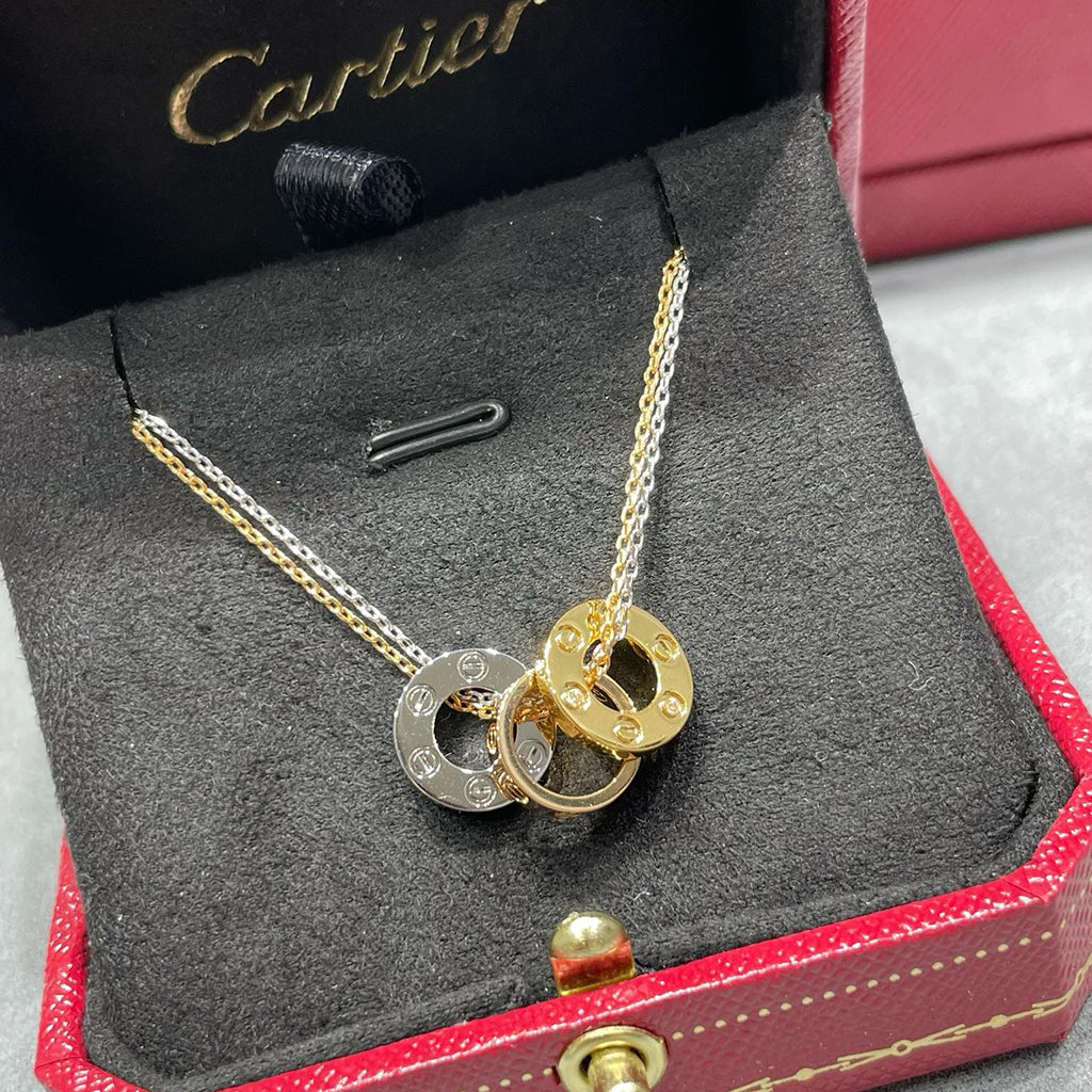 [Gaonasi Jewelry]LOVE 6 DIAMOND PENDANT NECKLACE