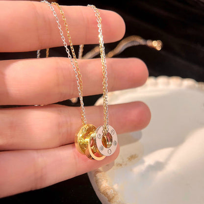 [Gaonasi Jewelry]LOVE 6 DIAMOND PENDANT NECKLACE