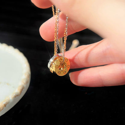 [Gaonasi Jewelry]LOVE 6 DIAMOND PENDANT NECKLACE