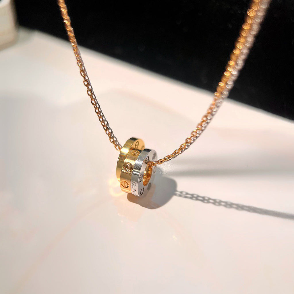 [Gaonasi Jewelry]LOVE 6 DIAMOND PENDANT NECKLACE