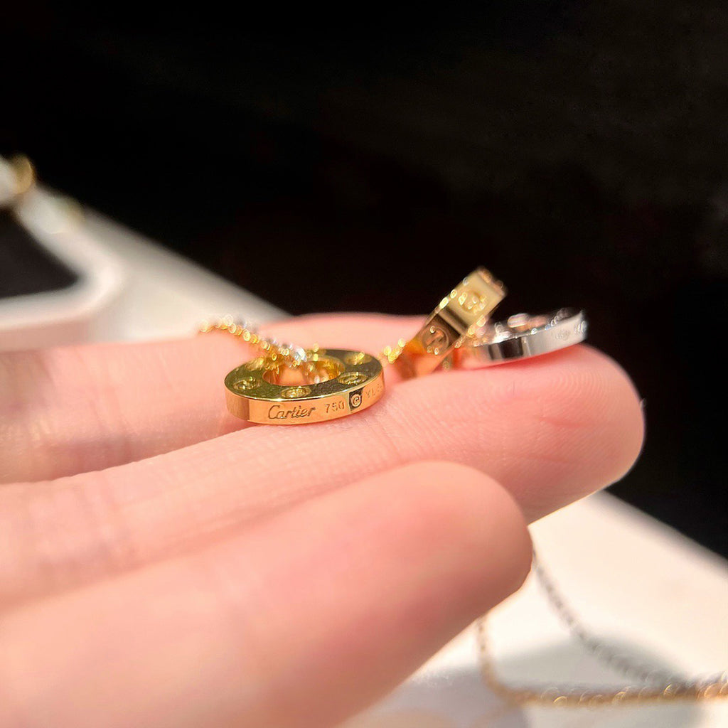 [Gaonasi Jewelry]LOVE 6 DIAMOND PENDANT NECKLACE