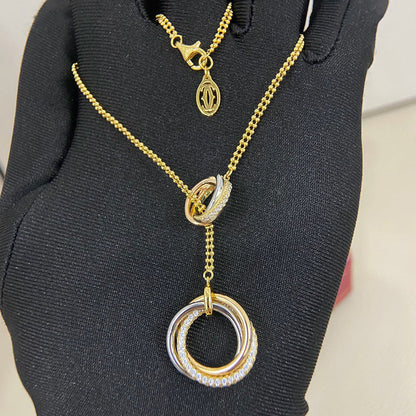 [Gaonasi Jewelry]TRINITY DIAMONDS NECKLACE
