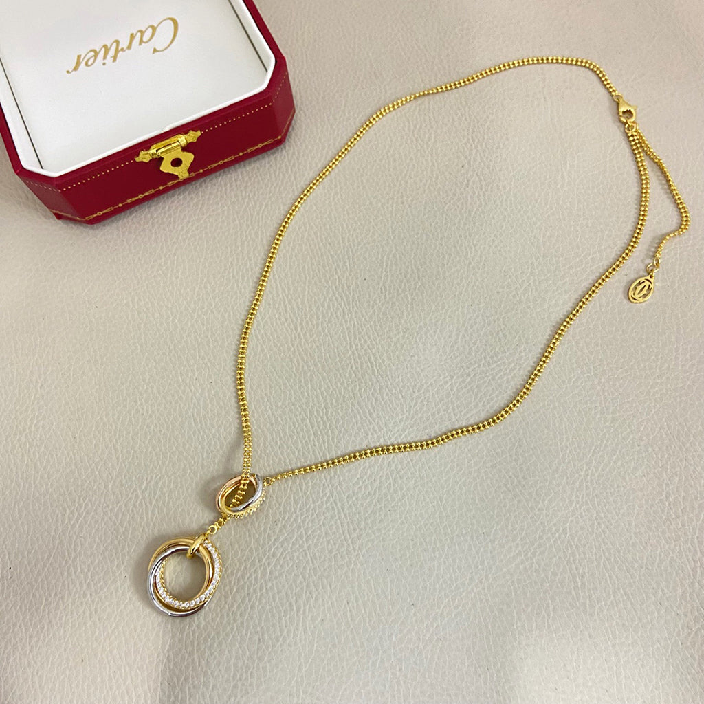 [Gaonasi Jewelry]TRINITY DIAMONDS NECKLACE
