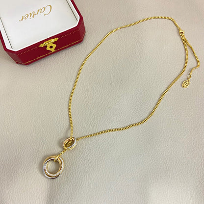 [Gaonasi Jewelry]TRINITY DIAMONDS NECKLACE