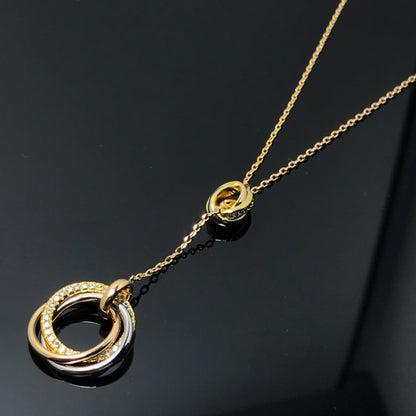 [Gaonasi Jewelry]TRINITY DIAMONDS NECKLACE