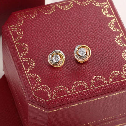 [Cadisa] TRINITY STUD DIAMOND EARRINGS