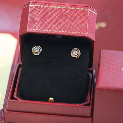 [Cadisa] TRINITY STUD DIAMOND EARRINGS