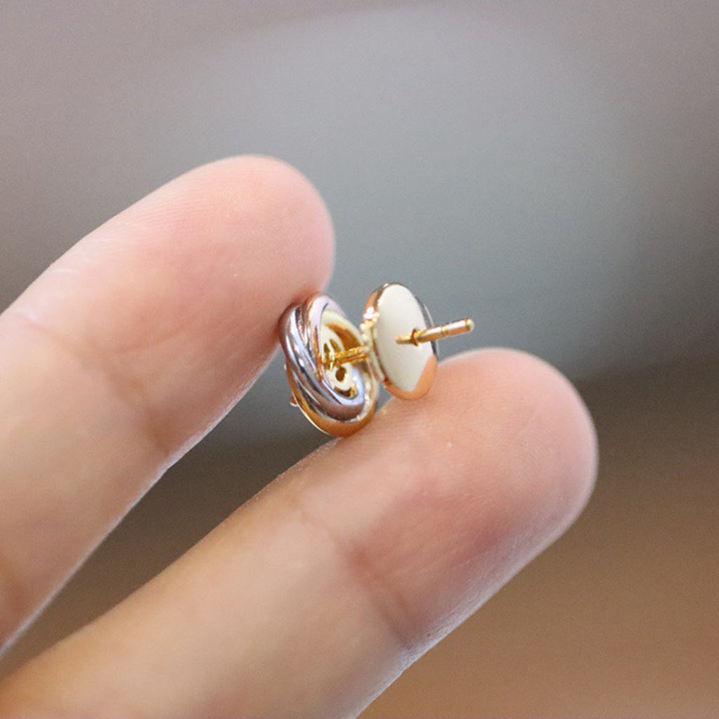 [Cadisa] TRINITY STUD DIAMOND EARRINGS