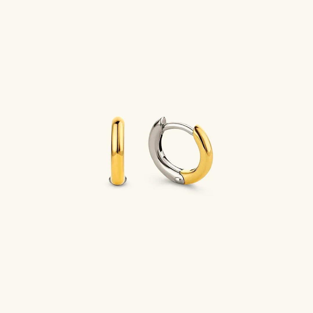 [Gaonasi]Ingrid Two Tone Hoop Earring