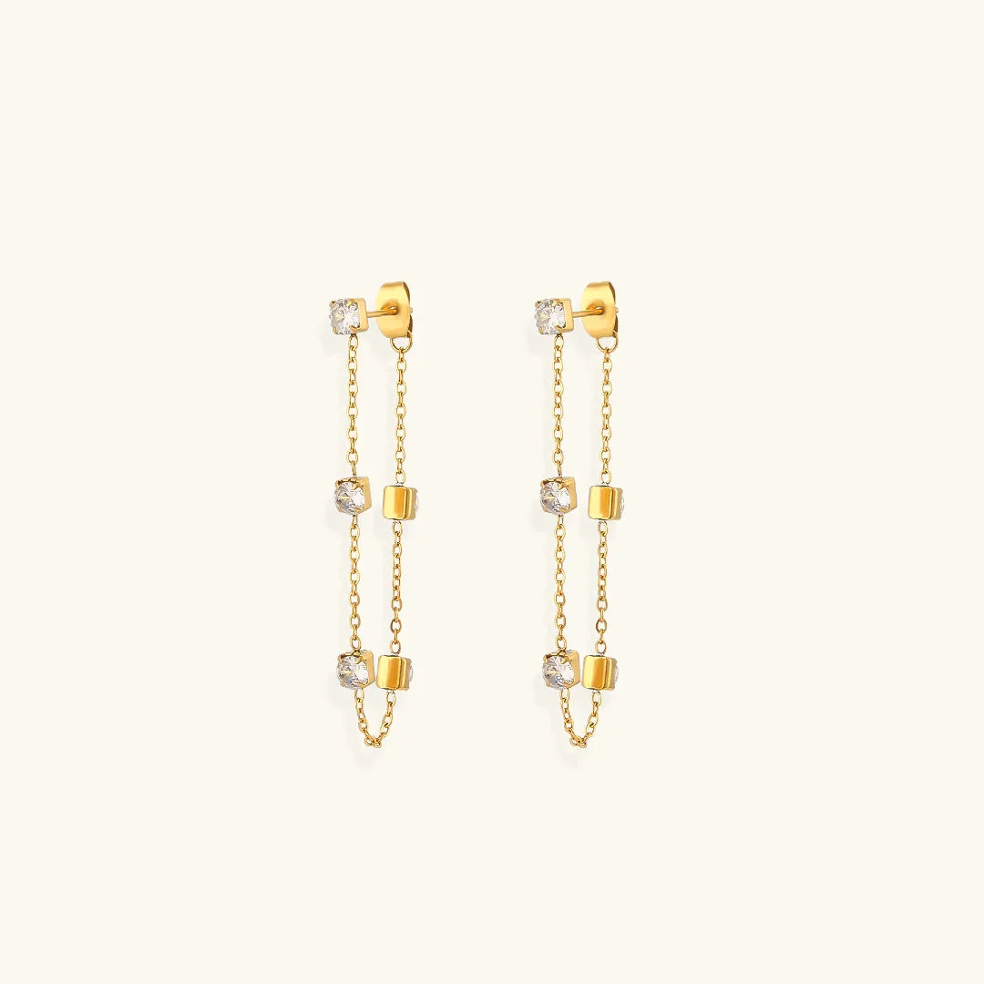 [Gaonasi]Iris Diamond Earrings