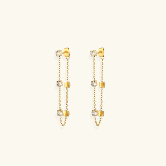 [Gaonasi]Iris Diamond Earrings