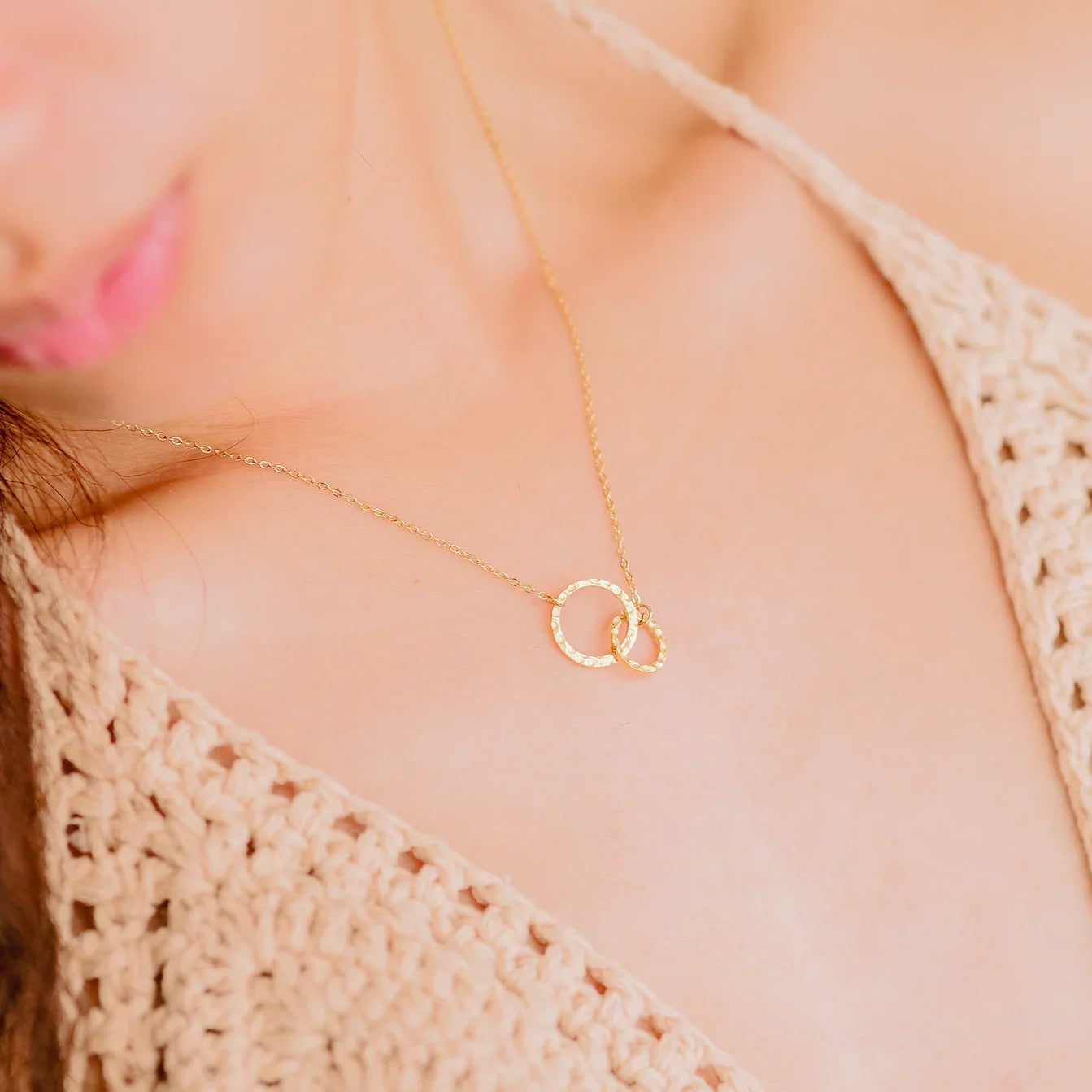 [Gaonasi]Isabelle Gold Hoop Necklace