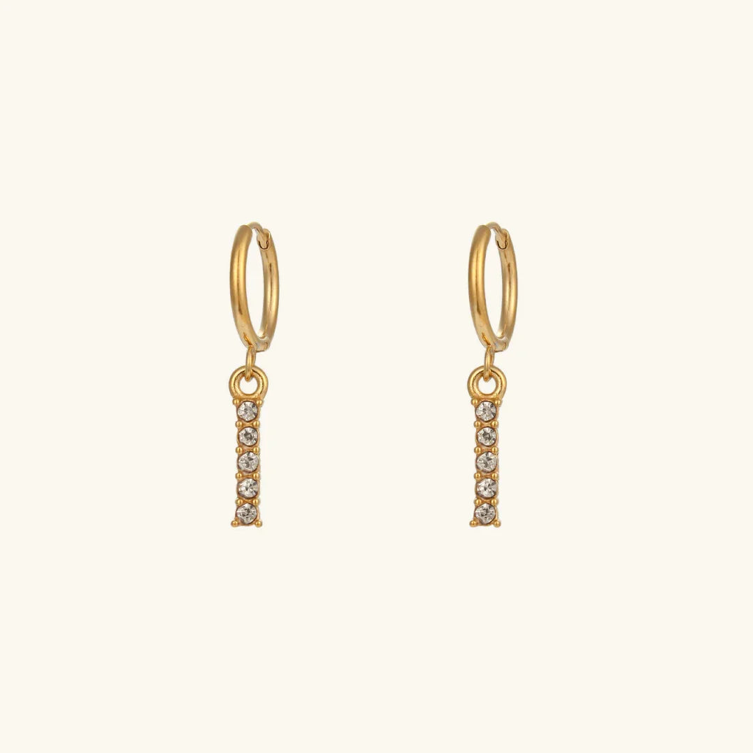 [Gaonasi]Wilhemina Initial Letter Earrings