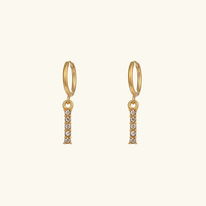 [Gaonasi]Wilhemina Initial Letter Earrings