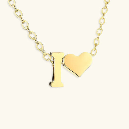[Gaonasi]Ria Initial Letter Gold Necklace