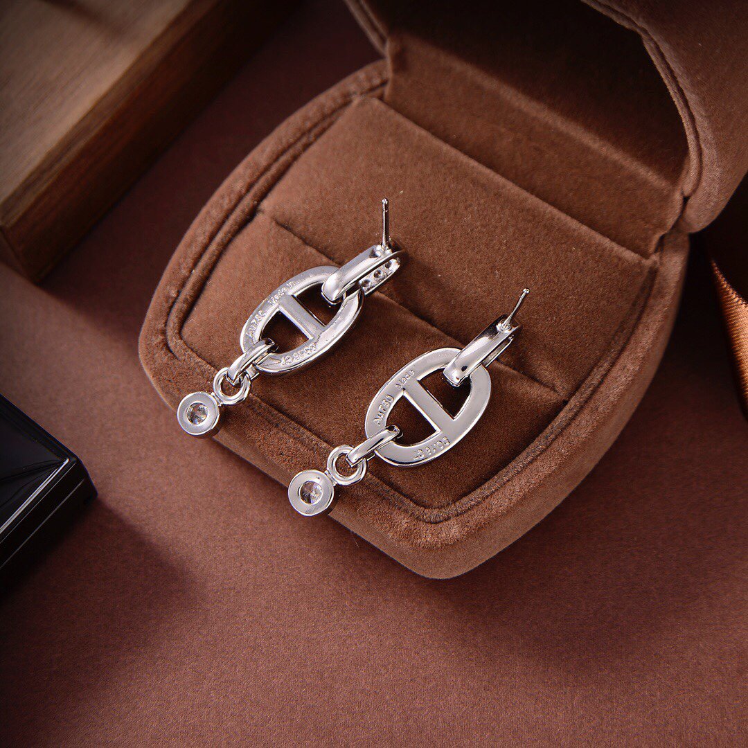 [Gaonasi]HM CHAINE DIAMOND EARRINGS