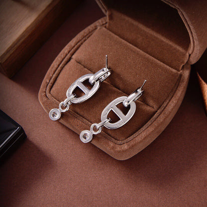 [Gaonasi]HM CHAINE DIAMOND EARRINGS