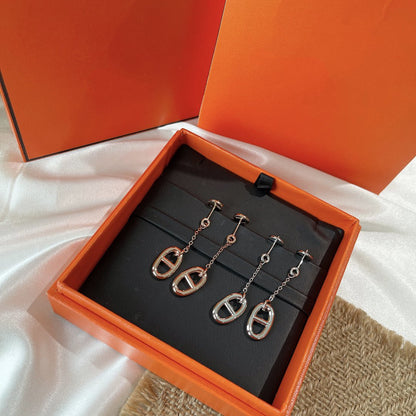 [Gaonasi]CHAINE TASSEL EARRINGS