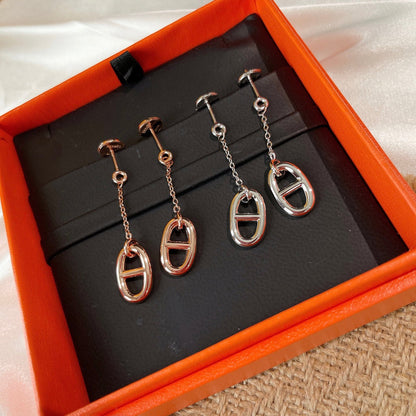[Gaonasi]CHAINE TASSEL EARRINGS