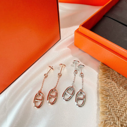 [Gaonasi]CHAINE TASSEL EARRINGS