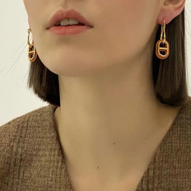[Gaonasi]HM O'MAILLON GOLD EARRINGS