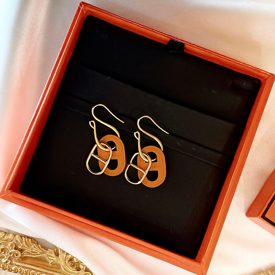 [Gaonasi]HM O'MAILLON GOLD EARRINGS