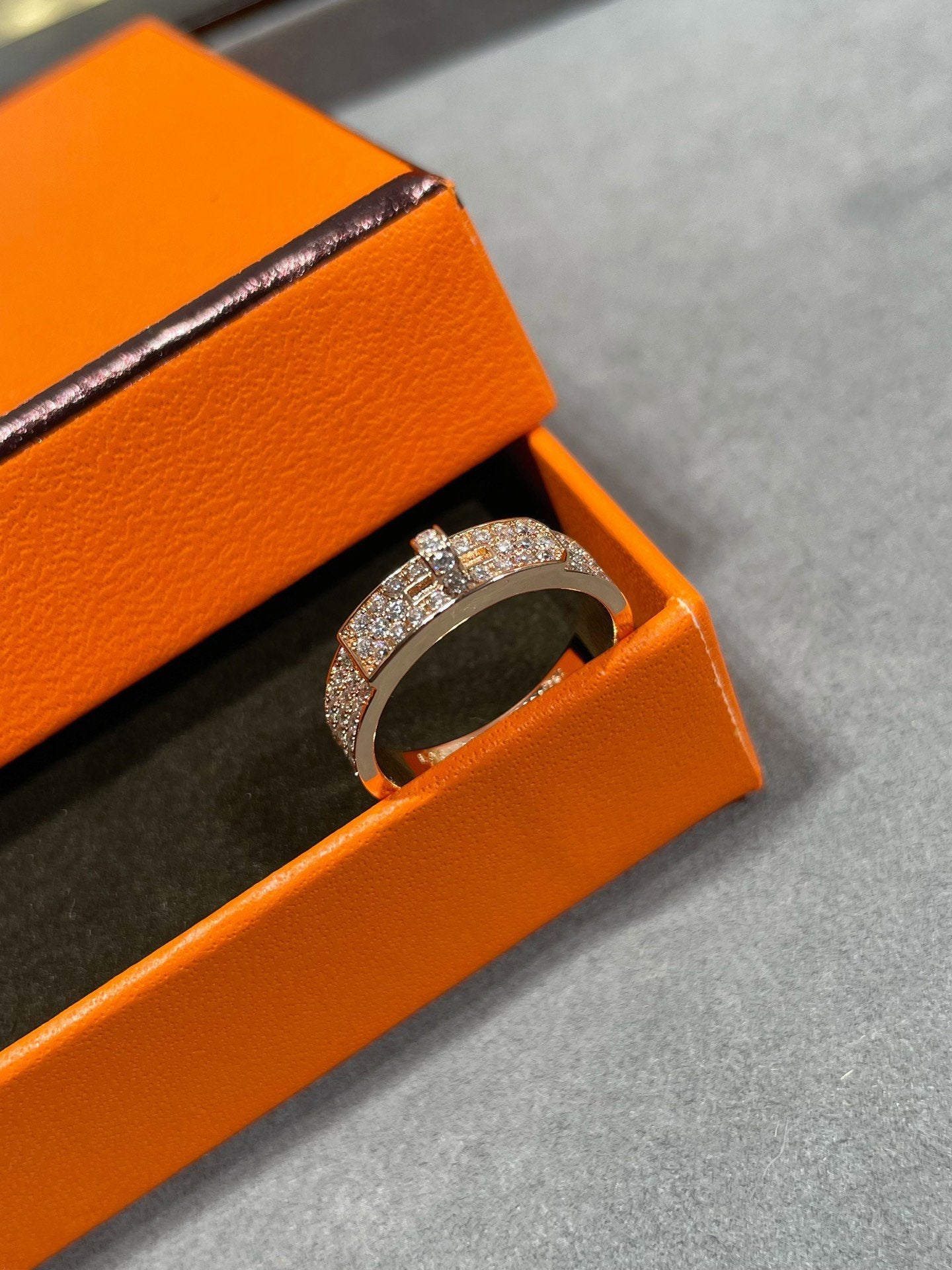 [Gaonasi]KELLY PINK GOLD DIAMOND RING