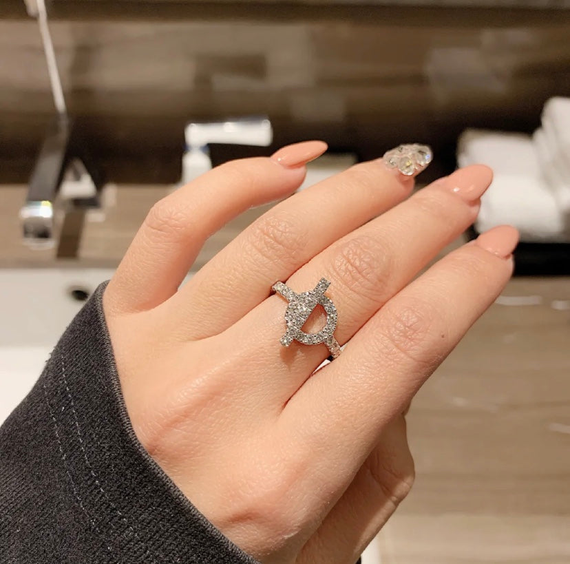 [Gaonasi]ECHAPPEE RING SILVER DIAMOND