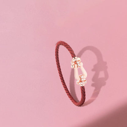 [Gaonasi]FORCE 10 HALF DIAMOND PINK GOLD RED CORDERI LARGE AND MEDIUM MODEL