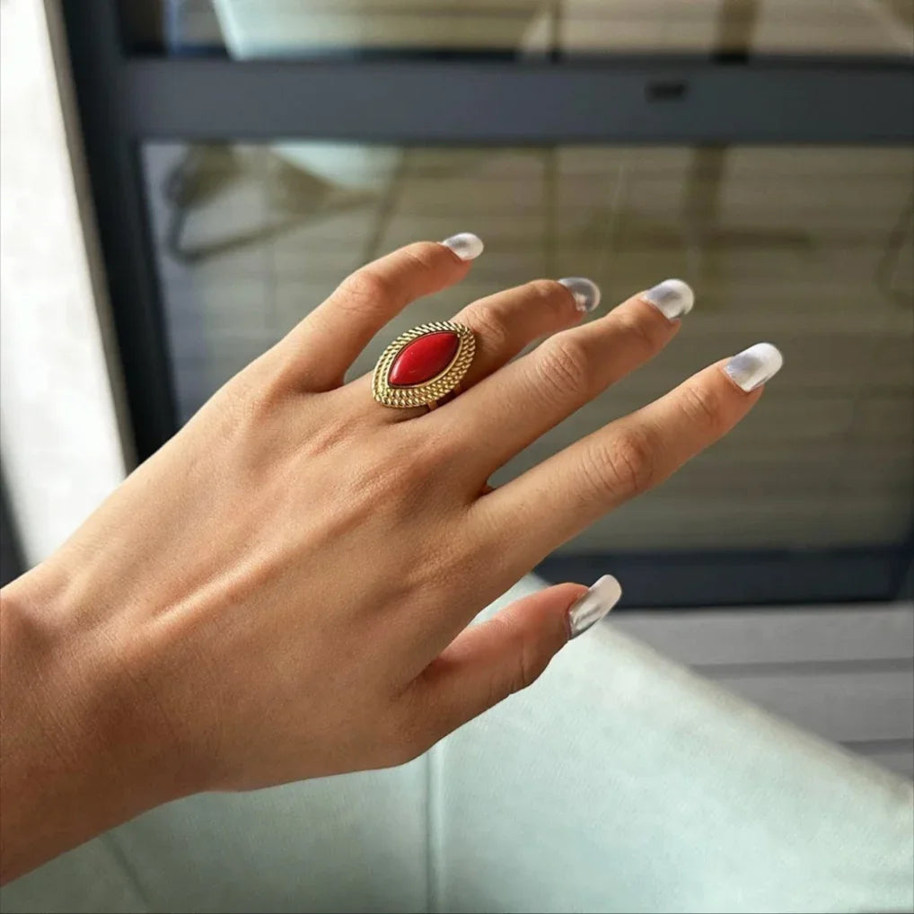 [Gaonasi]Heidi Marquise Gold Ring