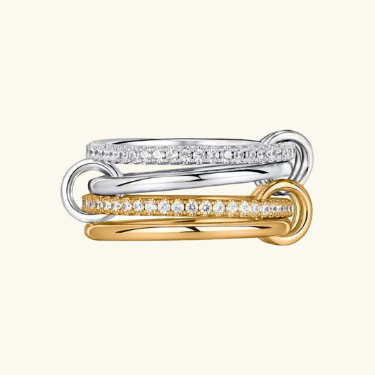 [Gaonasi]Ivy Stacked Diamond Ring