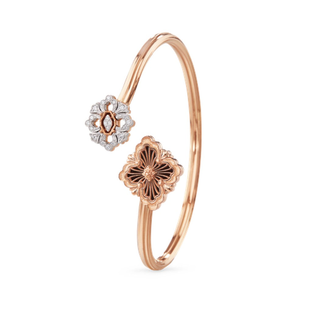 [Cadisa JEWELRY] OPERA TULLE  GOLD BRACELET WITH ENAMEL BACKGROUND