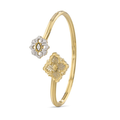 [Cadisa JEWELRY] OPERA TULLE  GOLD BRACELET WITH ENAMEL BACKGROUND
