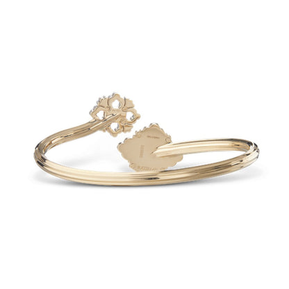 [Cadisa JEWELRY] OPERA TULLE  GOLD BRACELET WITH ENAMEL BACKGROUND