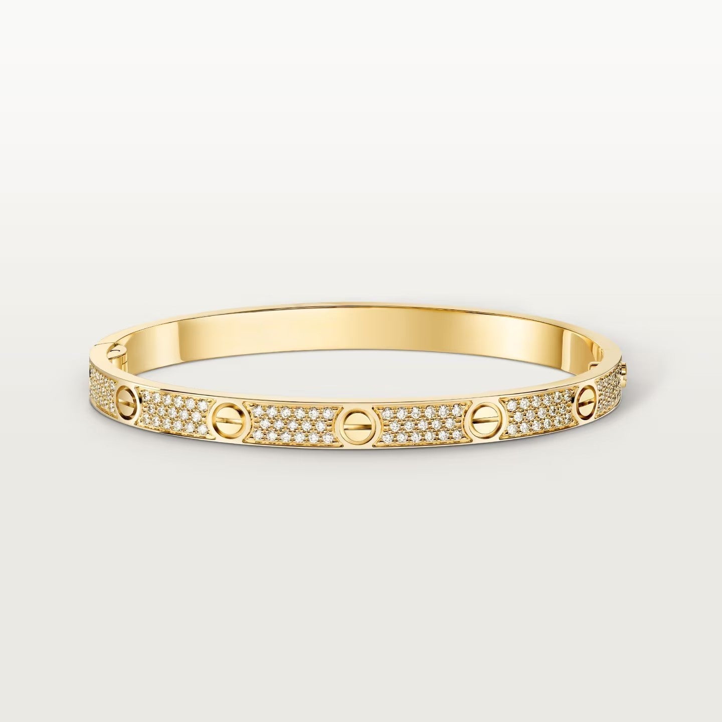 [Gaonasi Jewelry]LOVE BRACELET 4.8MM DIAMOND-PAVED