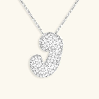 [Gaonasi]Bubble Initial Diamond Necklace