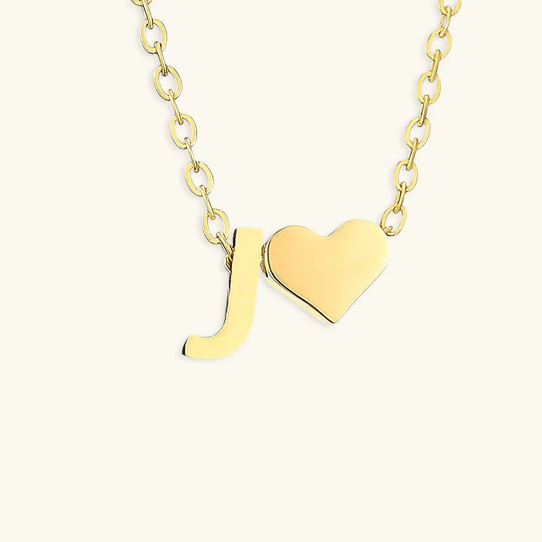 [Gaonasi]Ria Initial Letter Gold Necklace