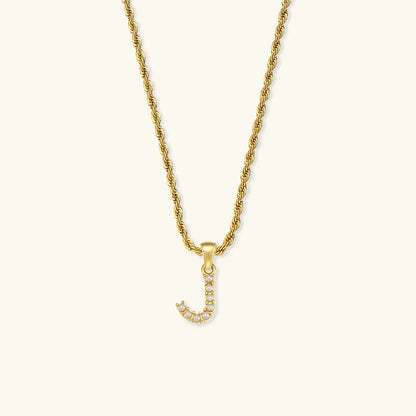 [Gaonasi]Elodie Initial Letter Pearl Necklace