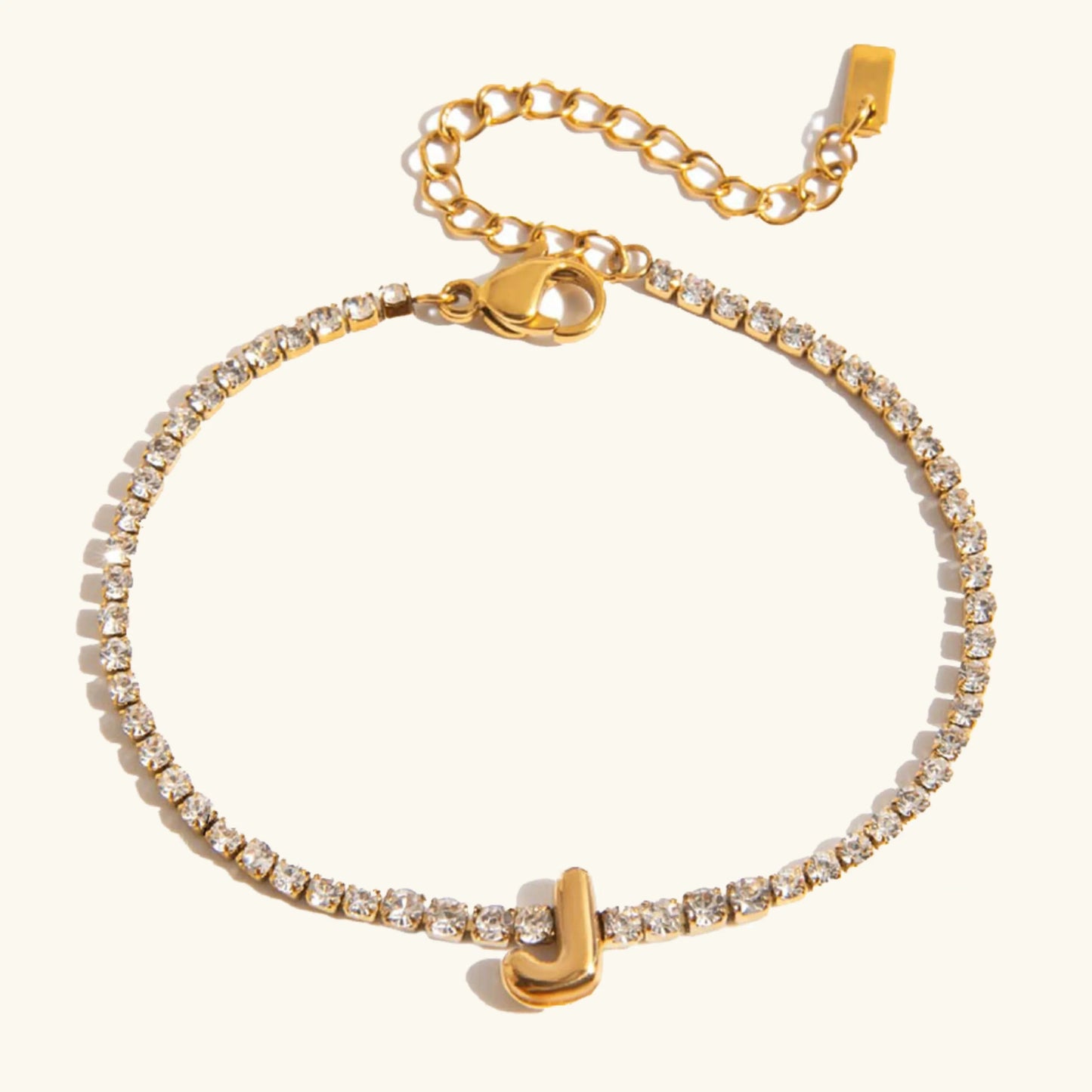 [Gaonasi]Avaria Bubble Letter Tennis Bracelet