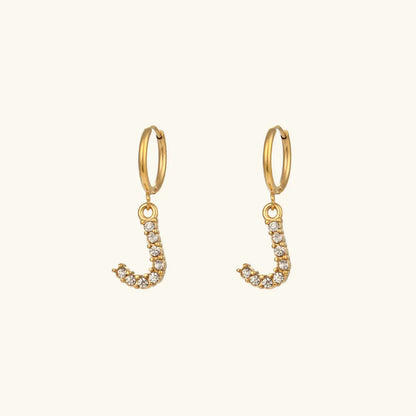 [Gaonasi]Wilhemina Initial Letter Earrings