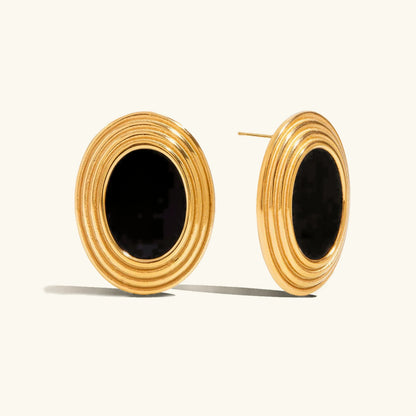 [Gaonasi]Ruthie Gold Enamel Earrings