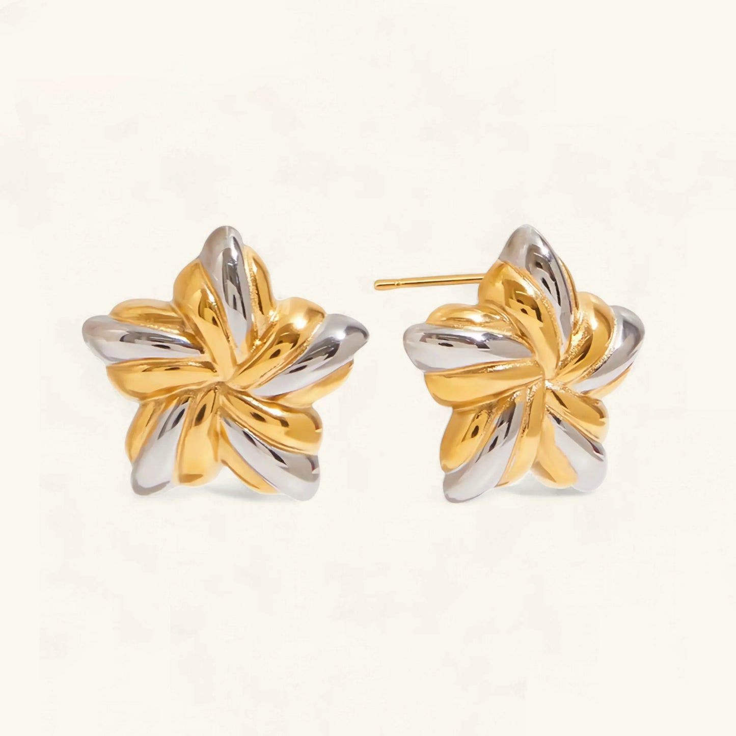 [Gaonasi]Thymes Gold Star Earrings