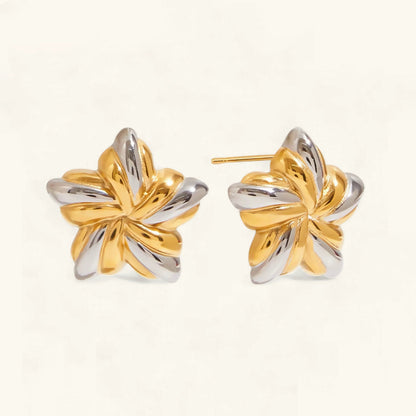 [Gaonasi]Thymes Gold Star Earrings