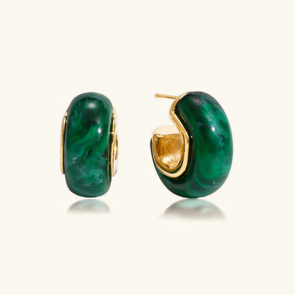 [Gaonasi]Lexi Chunky Enamel Hoops