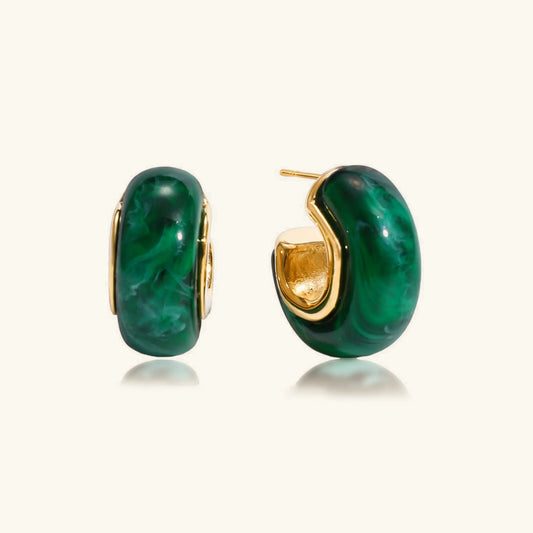 [Gaonasi]Lexi Chunky Enamel Hoops