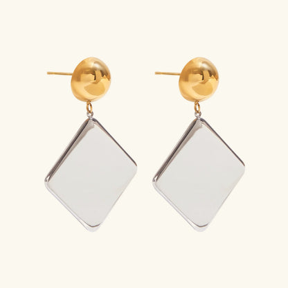 [Gaonasi]Kelly Geometric Drop Earrings
